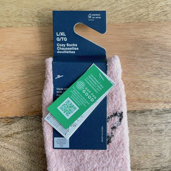 Gap cozy crew fuzzy socks L/XL - Picture 6 of 9